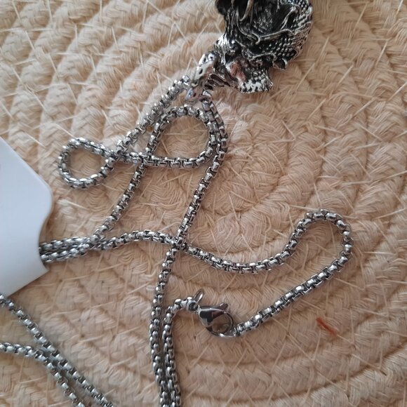 Dragon Pendant Gothic Pendant Necklace - Stainless Steel, NEW! - Picture 10 of 14